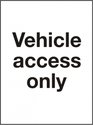 Vehicle Access Only