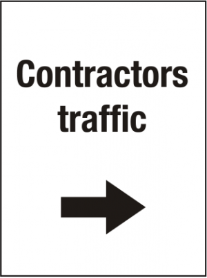 Contractors Traffic Right Arrow