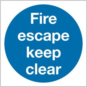 Fire Escape Keep Clear