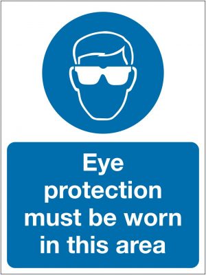 Eye Protection Must Be Worn