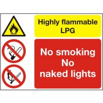 High Flammable LPG & No Smoking