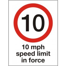 10mph Speed Limit