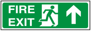 Fire Exit Up Arrow