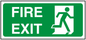 Fire Exit Man Right