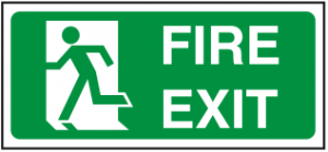 Fire Exit Man Left